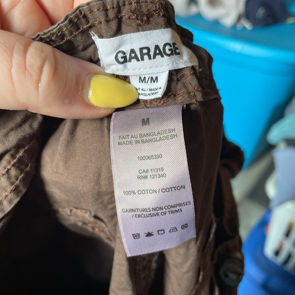 GARAGE brown drawstring pants - Picture 2 of 4